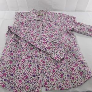 Orvis Floral Print Button up Women's Size 18